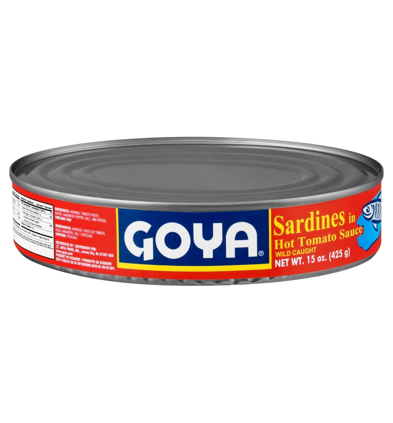 Goya Sardines in Hot Tomato Sauce; image 1 of 2