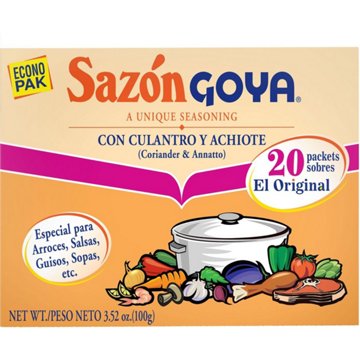 Goya Sazón Coriander & Annatto Seasoning