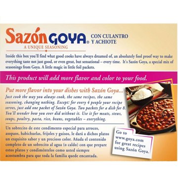 Goya Sazón Coriander & Annatto Seasoning