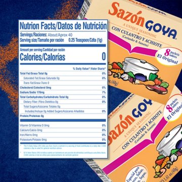 Goya Sazón Coriander & Annatto Seasoning