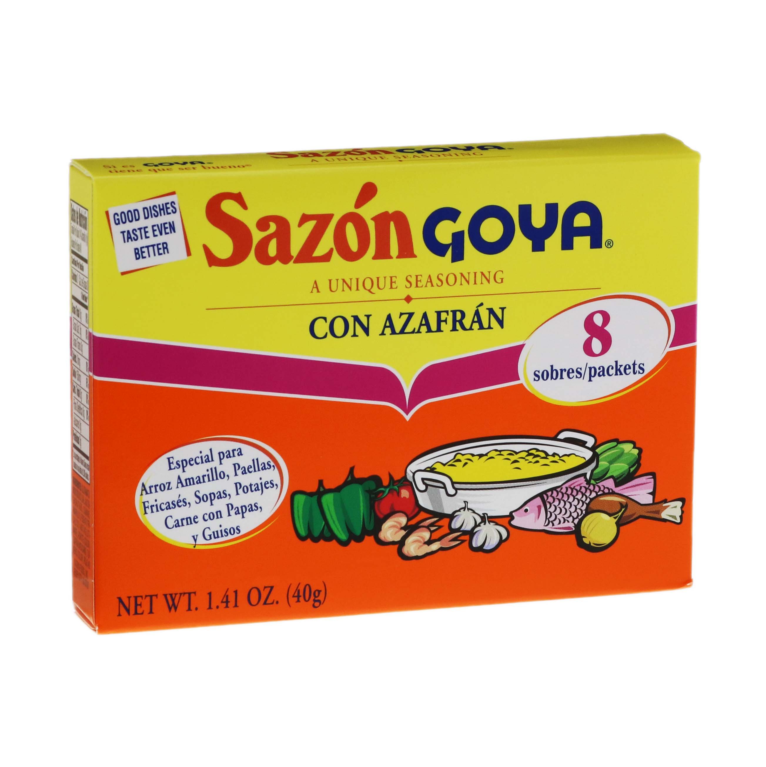 Goya Sazon Azafran Seasoning Shop Spice Mixes At H E B