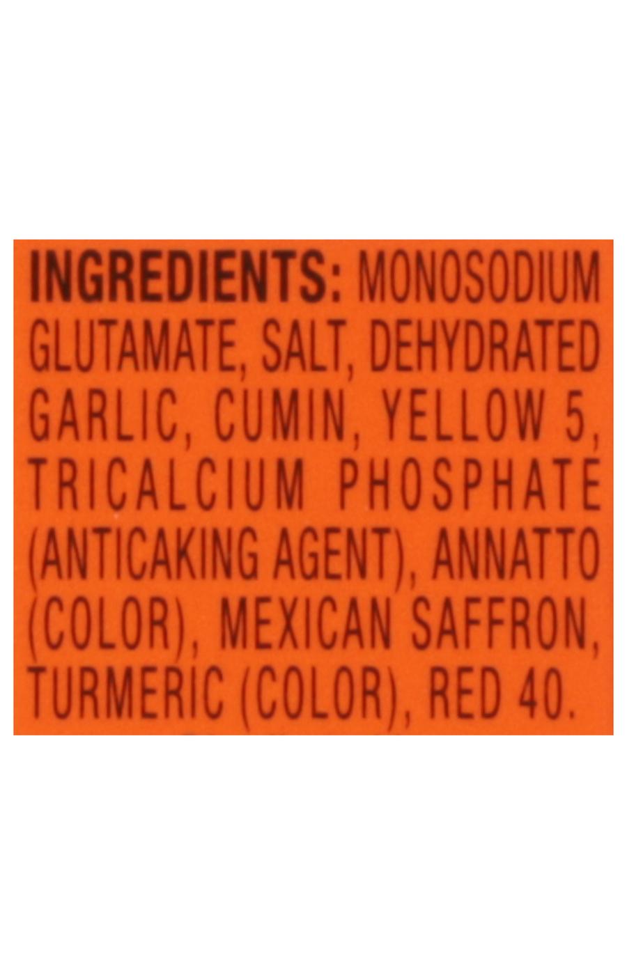 Goya Sazon Seasoning Packets - Saffron; image 2 of 3