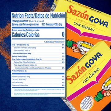 Goya Sazón with Saffron Seasoning, 1.41 oz