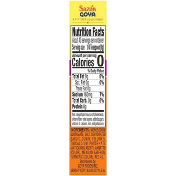 Goya Sazón with Saffron Seasoning, 1.41 oz