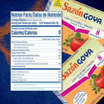 Goya Sazón Coriander & Tomato Seasoning, 1.41 oz