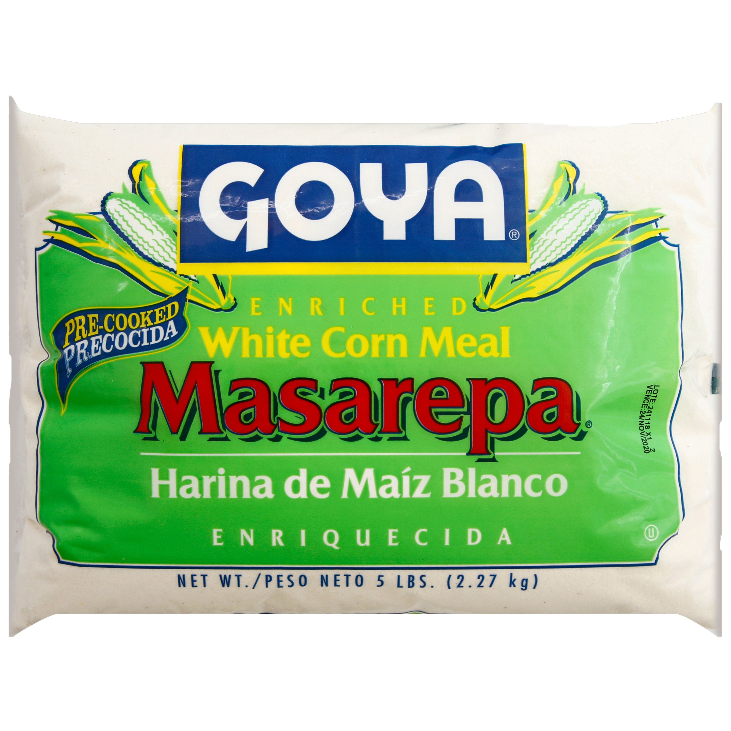 Goya Masarepa Precooked White Corn Meal Shop Flour at HEB