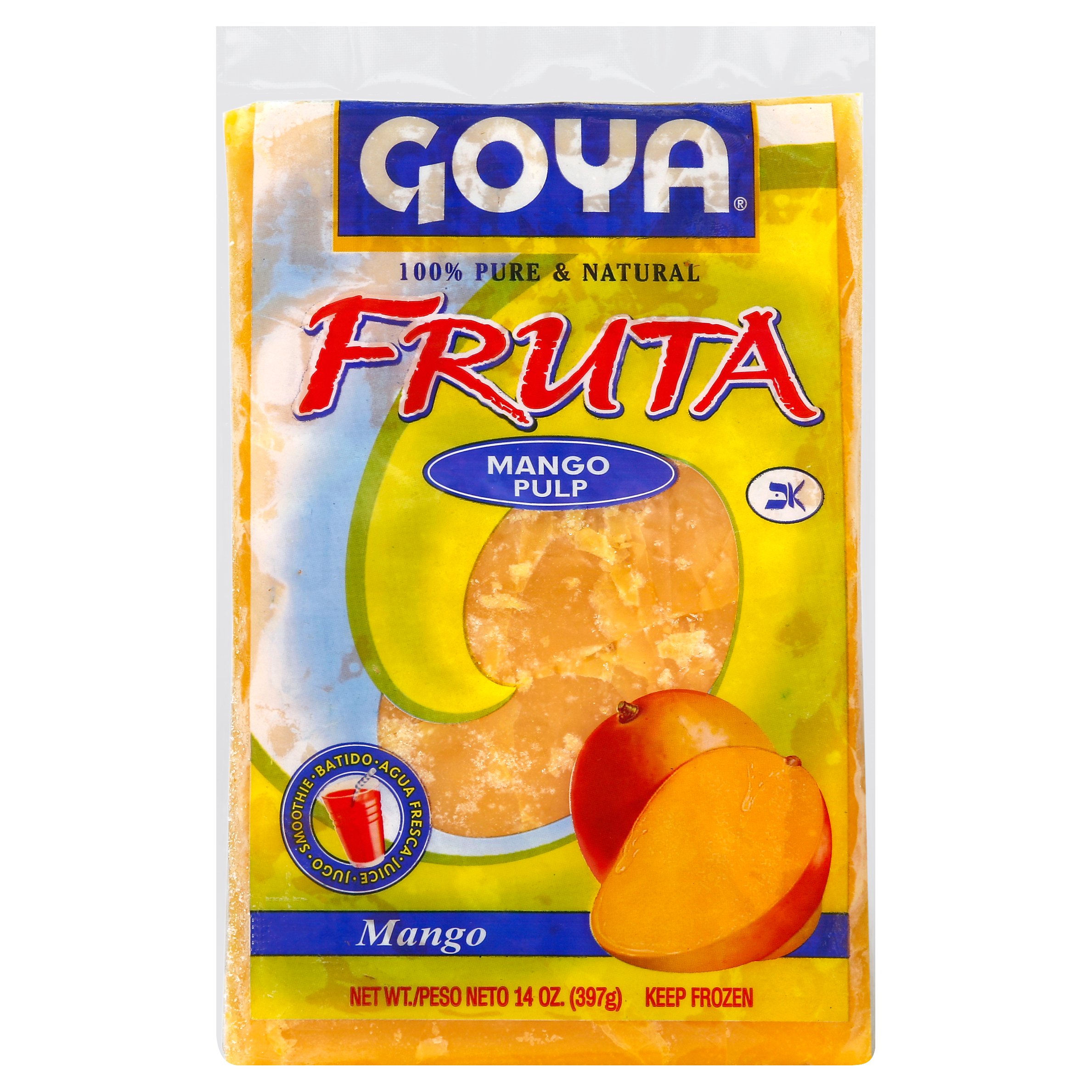 Goya Frozen Mango Pulp Shop Tropical & Specialty at HEB