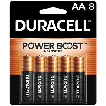 Duracell Coppertop AA Alkaline Batteries, 8 pk