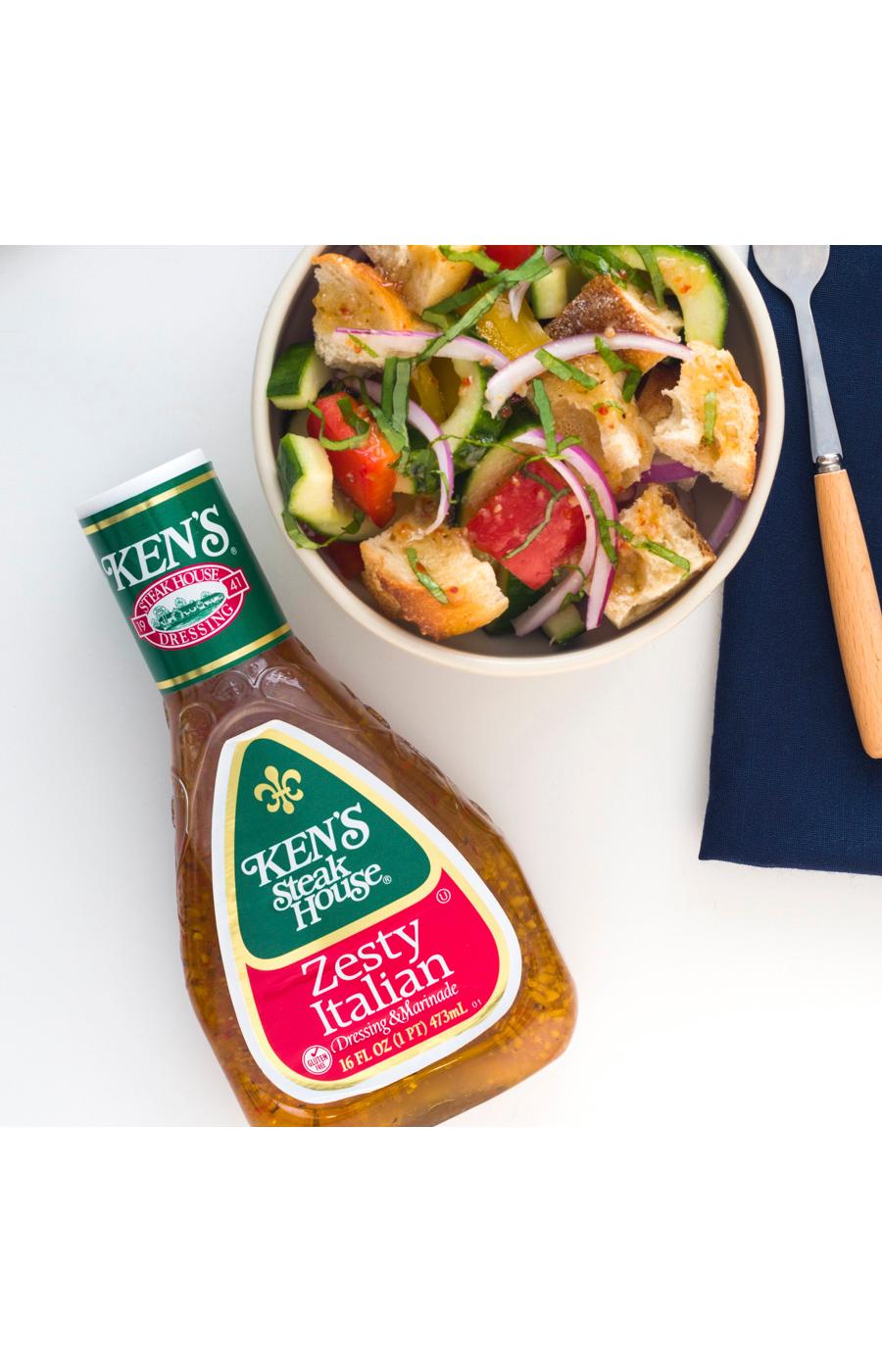 Ken's Steak House Zesty Italian Dressing & Marinade; image 4 of 4