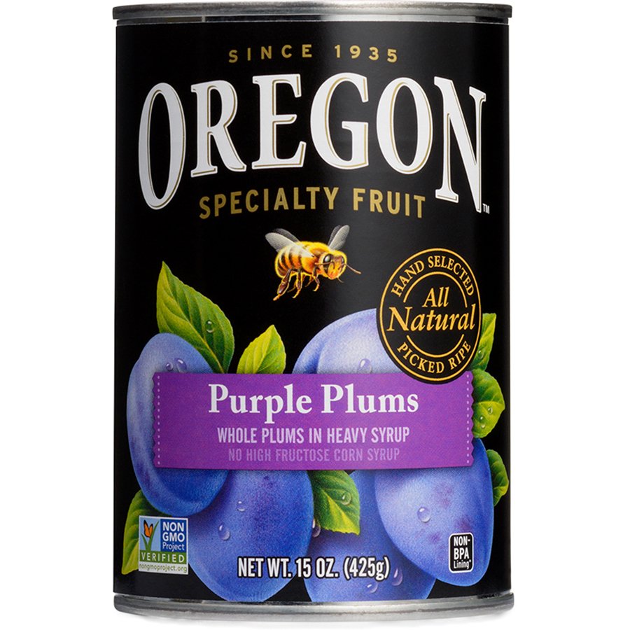 Oregon Whole Purple Plums In Heavy Syrup Shop Fruit at HEB