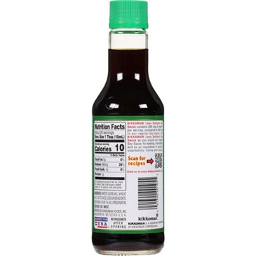 Kikkoman Less Sodium Soy Sauce, 10 oz