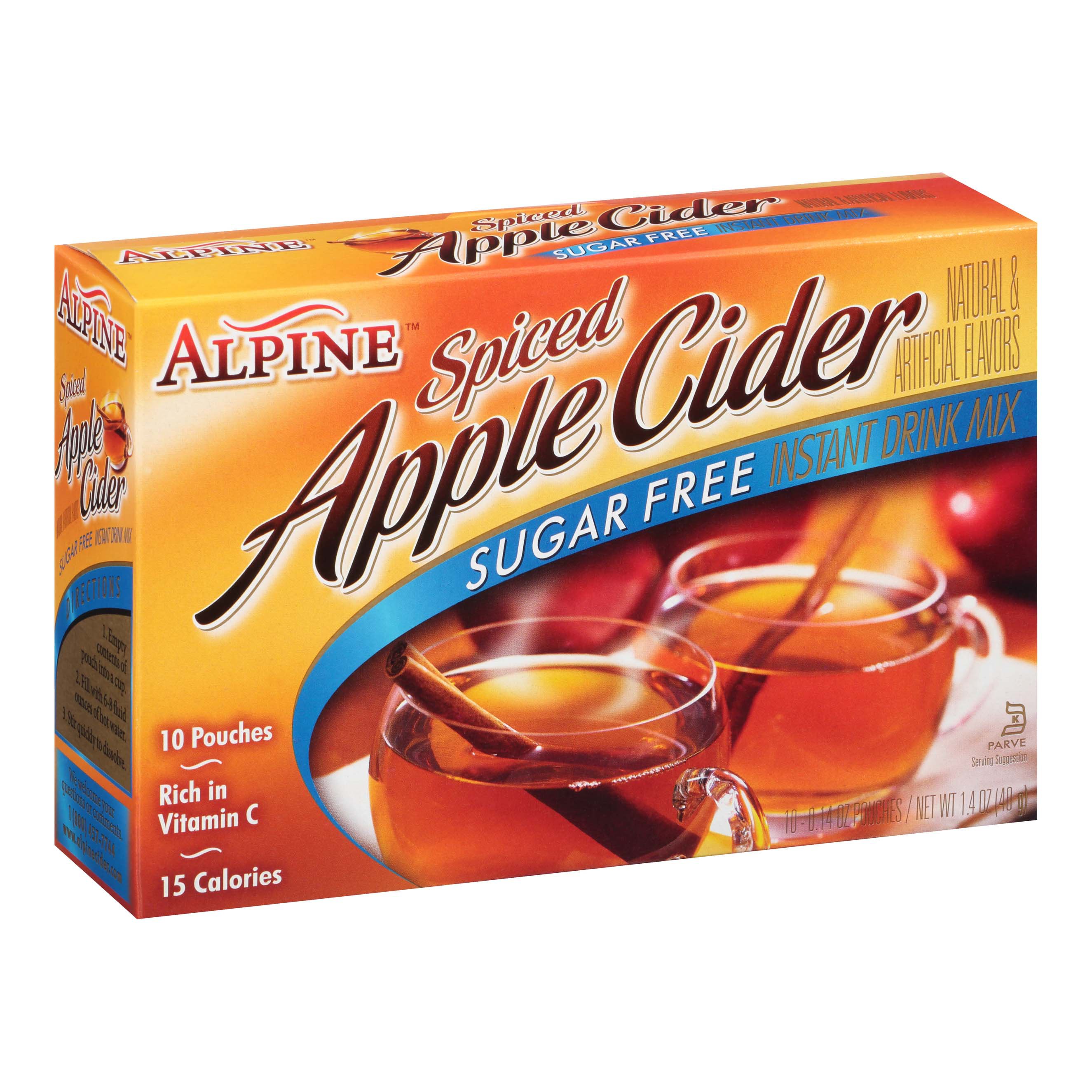 Alpine Sugar Free Spiced Apple Cider Instant Drink Mix Shop Mixes