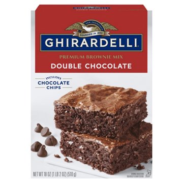 Ghirardelli Double Chocolate Premium Brownie Mix, 18 oz