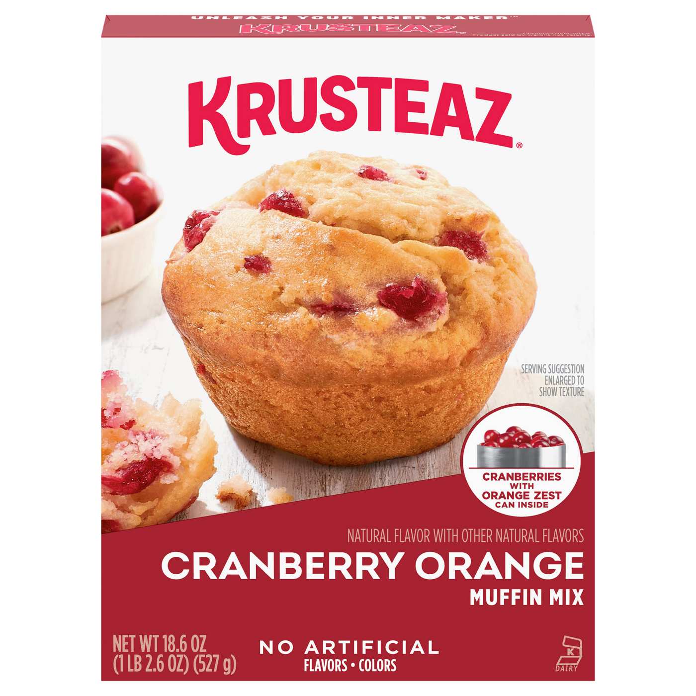 Krusteaz Cranberry Orange Muffin Mix; image 1 of 7