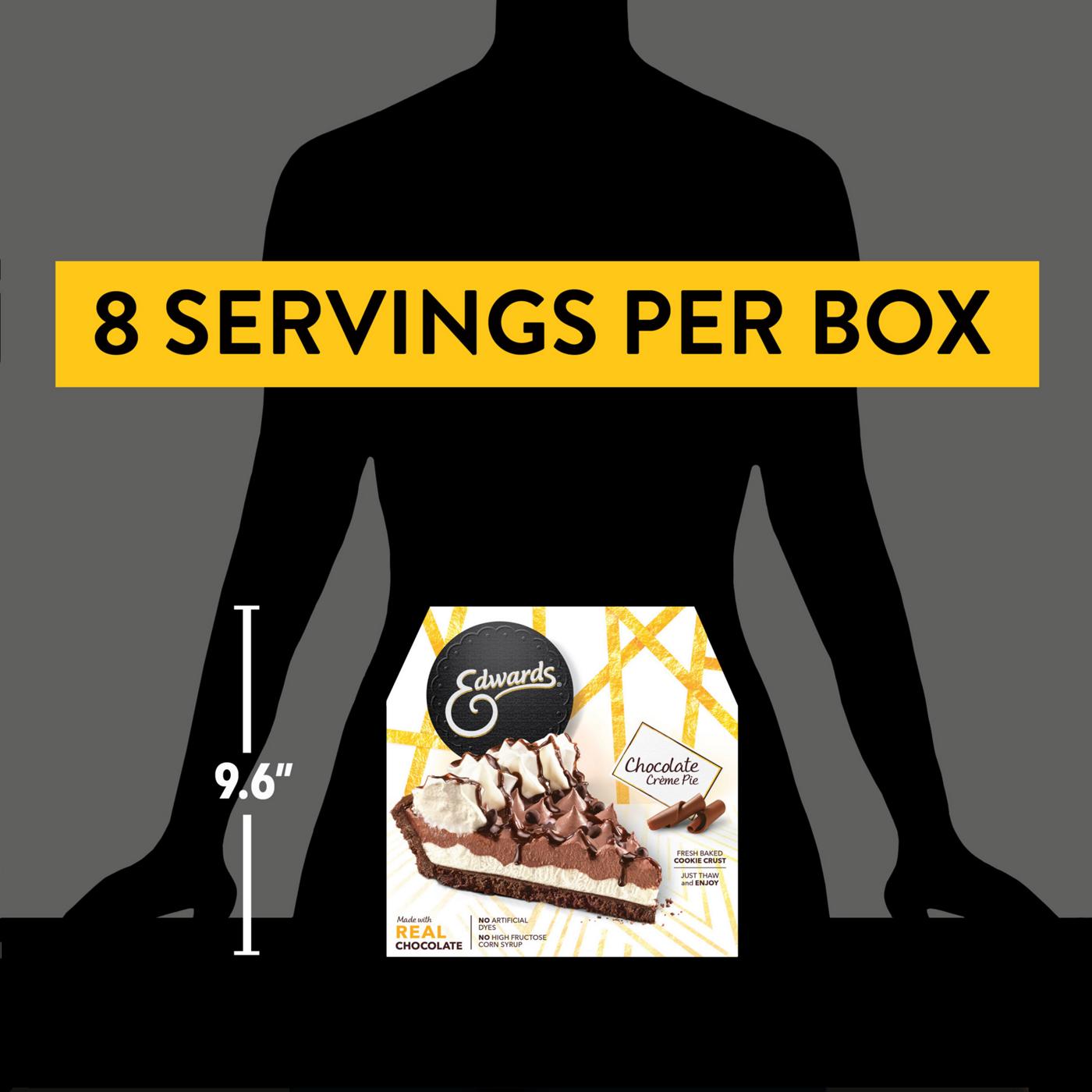 Edwards Premium Desserts Frozen Whole Chocolate Crème Pie; image 10 of 10