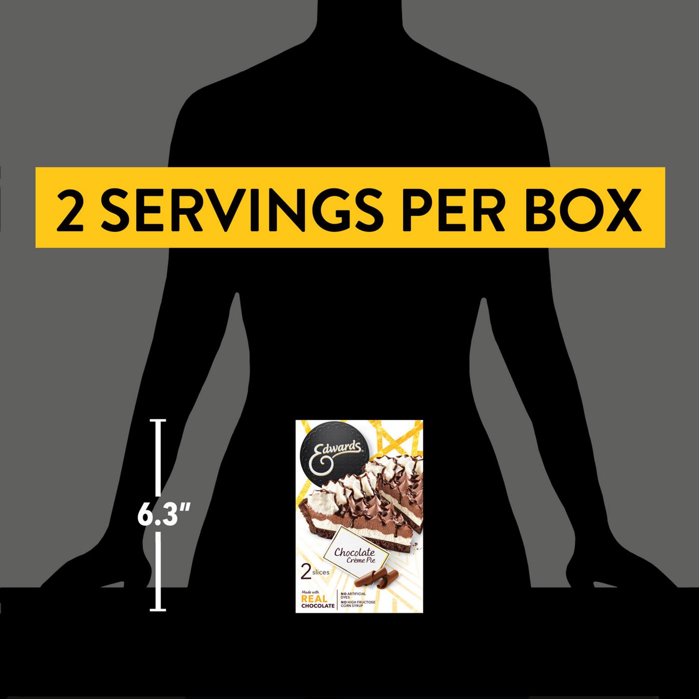 Edwards Singles Desserts Frozen Chocolate Crème Pie Slices; image 5 of 10