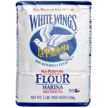 La Paloma White Wings Enriched Bleached All Purpose Flour, 5 lb