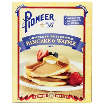 Pioneer Complete Buttermilk Pancake & Waffle Mix, 32 oz