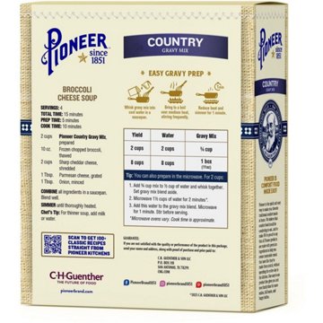 Pioneer Country Gravy Mix, 11 oz