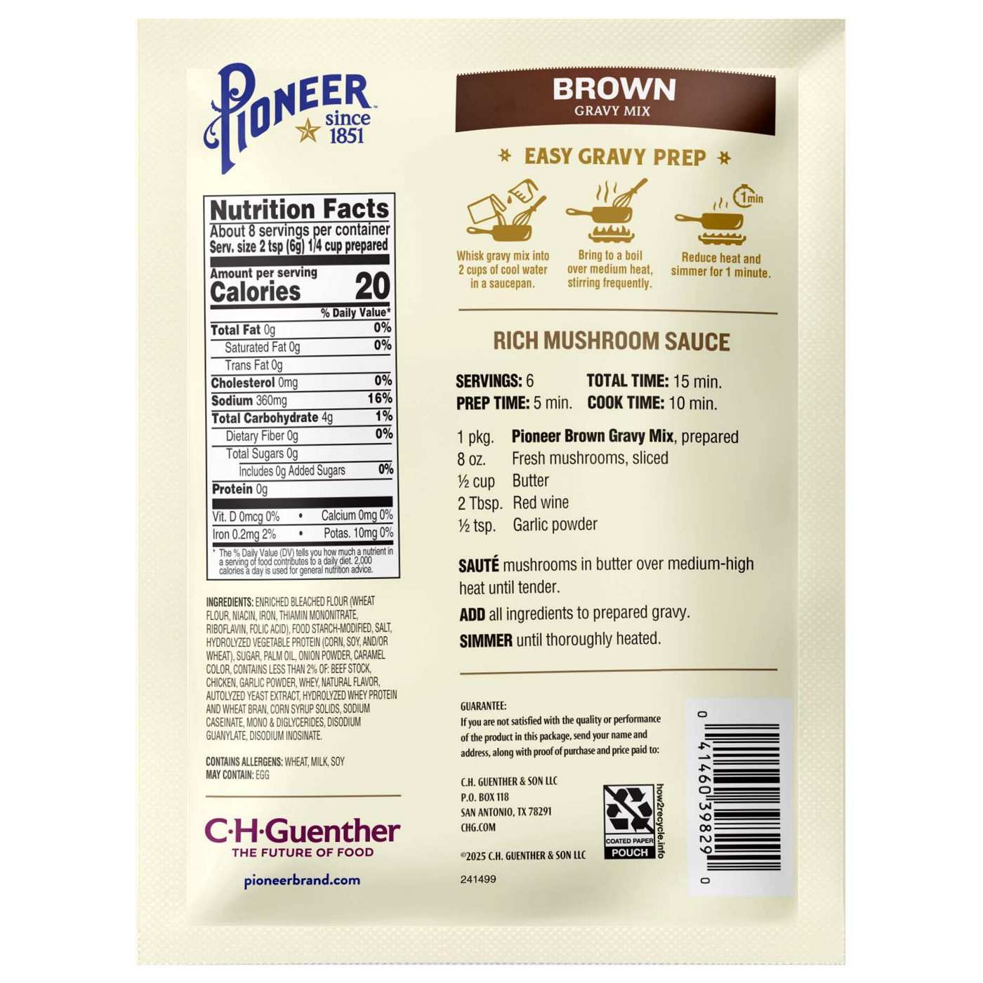 Pioneer Brown Gravy Mix; image 3 of 3