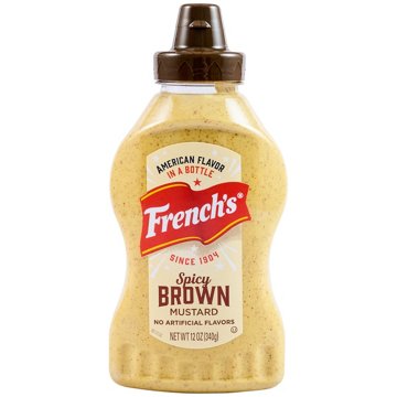 French's Spicy Brown Mustard, 12 oz