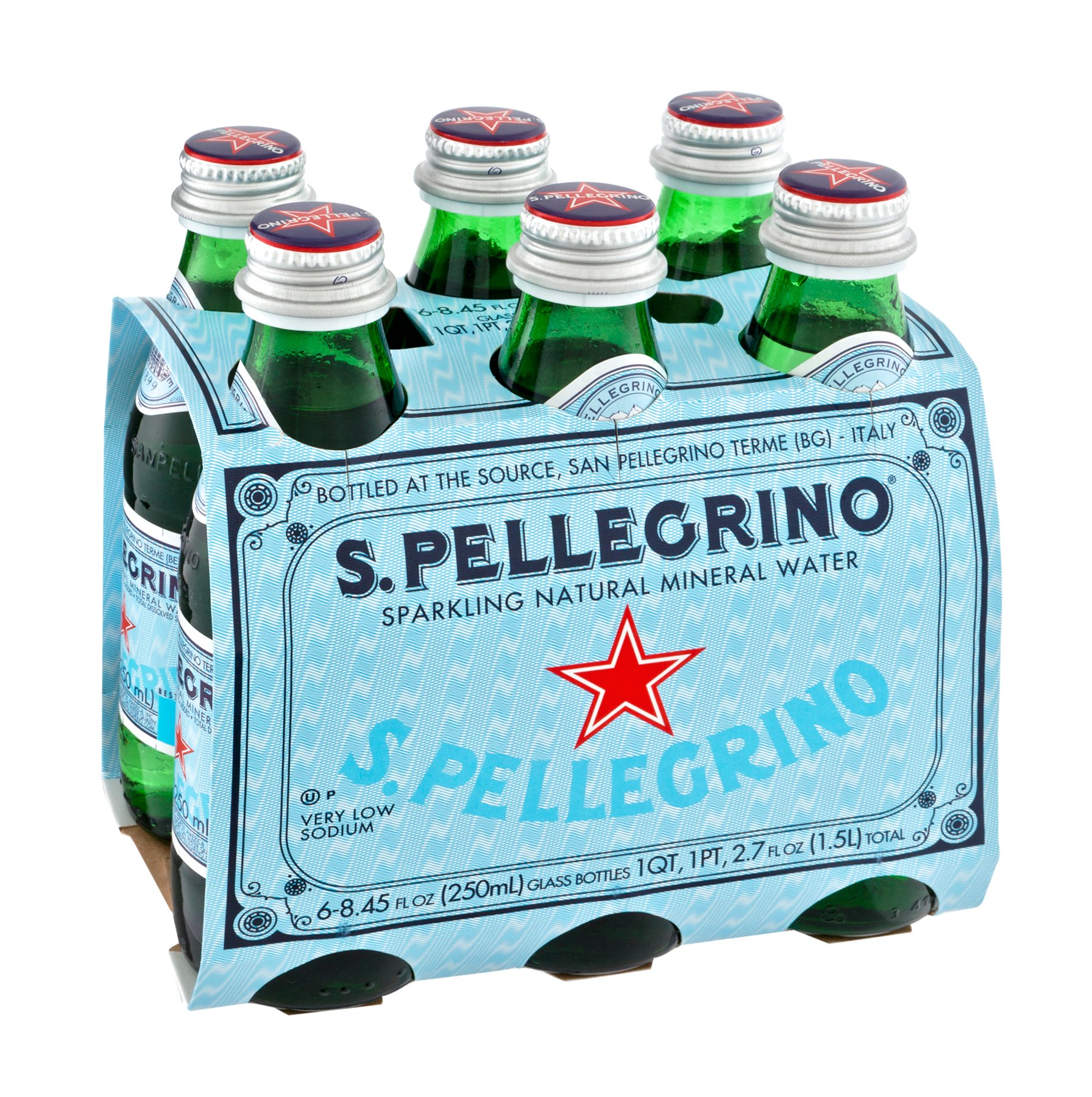 San Pellegrino Sparkling Natural Mineral Water 8.45 oz Bottles - Shop Water  at H-E-B