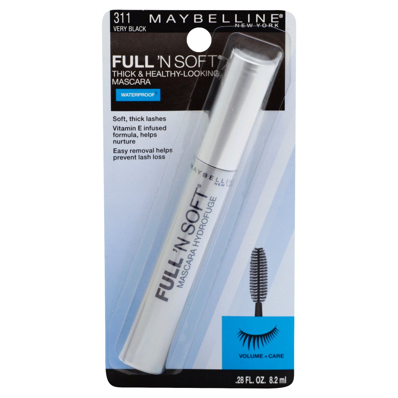 Maybelline Full 'N Soft Waterproof Mascara Very Black Shop Mascara at H-E-B