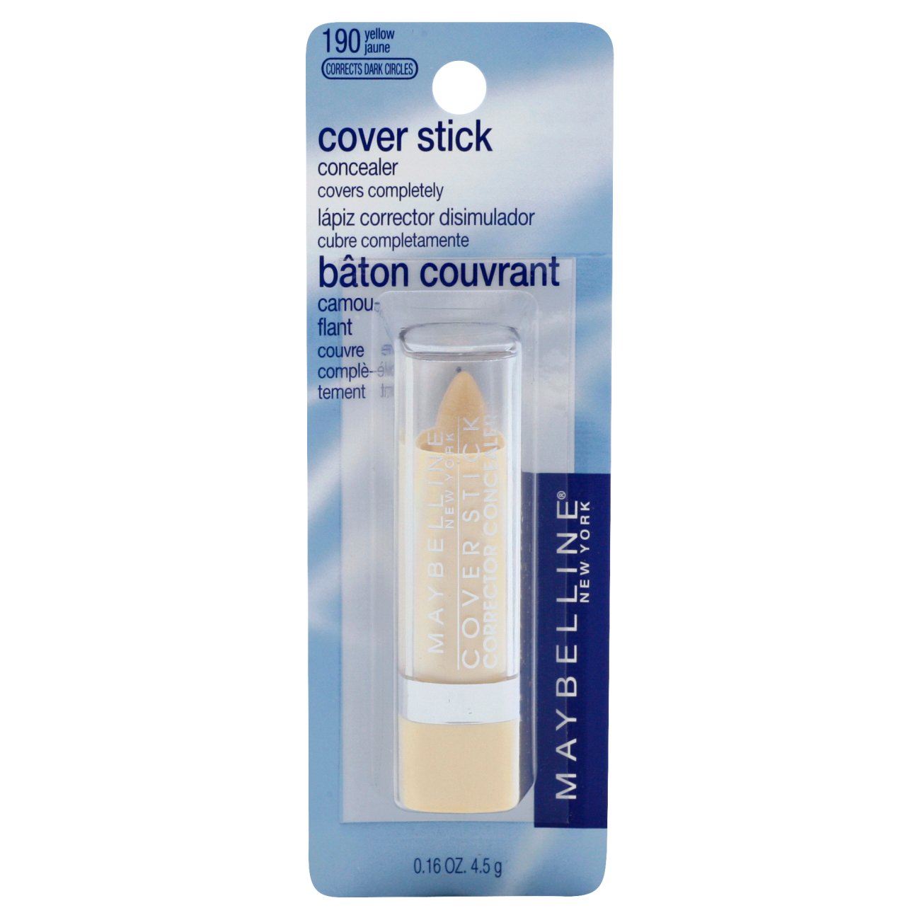 Maybelline Cover Stick Corrector Concealer, Yellow Corrects Dark