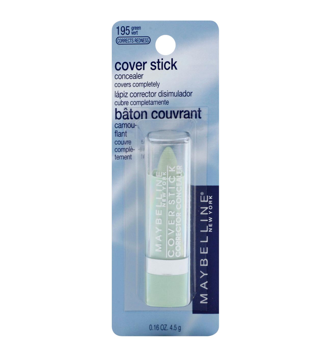 Maybelline Cover Stick Corrector Concealer, Green Corrects Redness; image 1 of 3