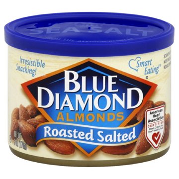 Blue Diamond Roasted Salted Almonds, 6 oz