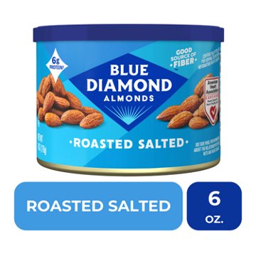 Blue Diamond Roasted Salted Almonds, 6 oz