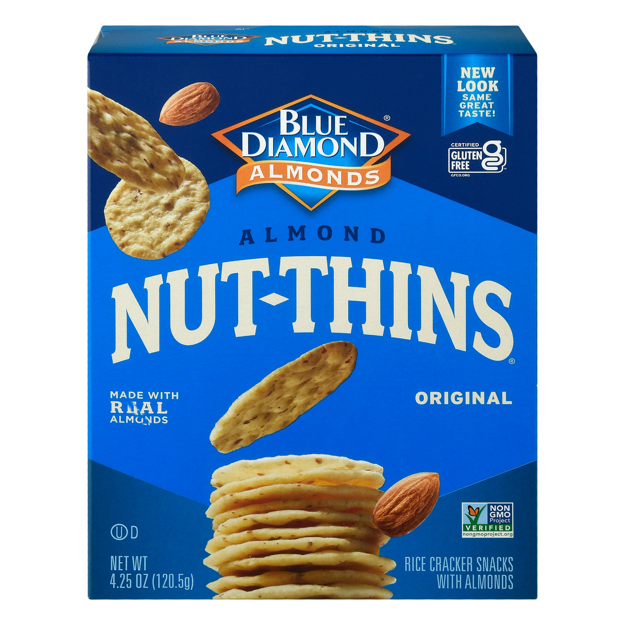 Blue Diamond NutThins Almond Nut & Rice Cracker Snacks Shop Crackers