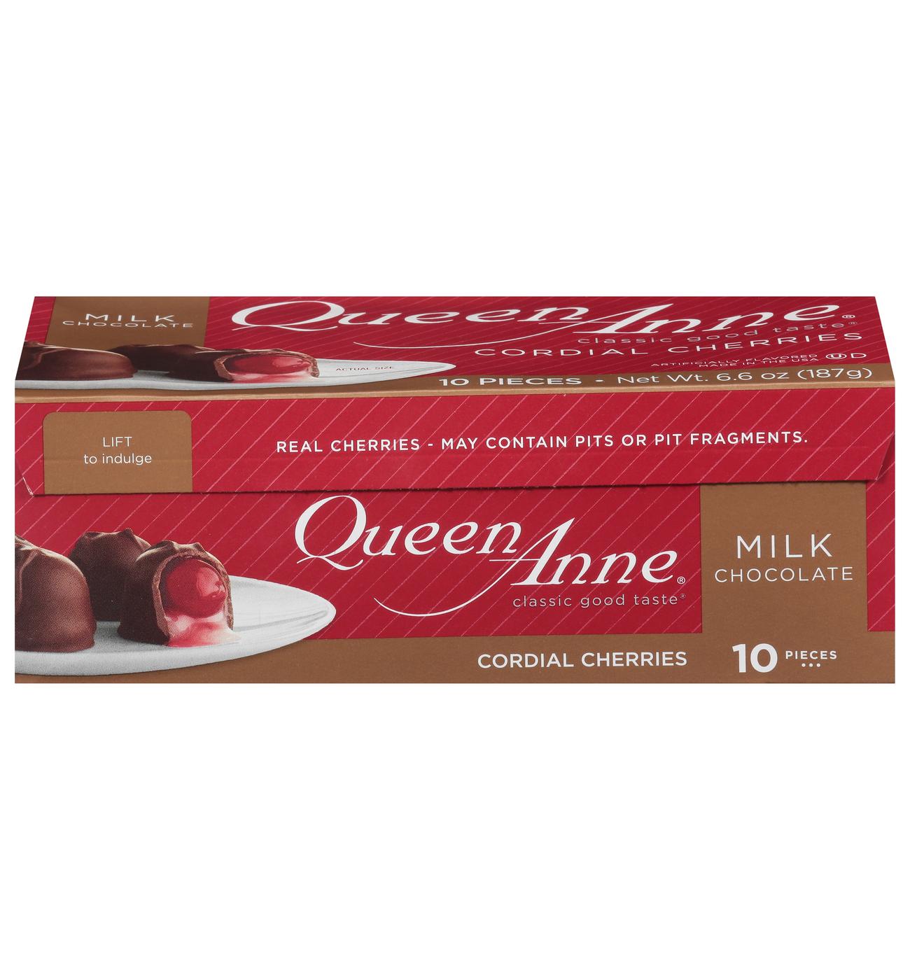 Queen Anne Milk Chocolate Cordial Cherries, 10 Pc; image 1 of 2