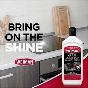 Weiman Glass Cook Top Heavy Duty Cleaner & Polish, 10 oz