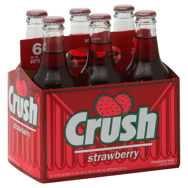 Crush Strawberry Soda 6 Pk Bottles Shop Soda At H E B