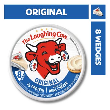 The Laughing Cow Spreadable Cheese Wedges - Creamy Original, 8ct, 5.4 oz