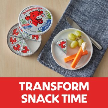 The Laughing Cow Spreadable Cheese Wedges - Creamy Original, 8ct, 5.4 oz