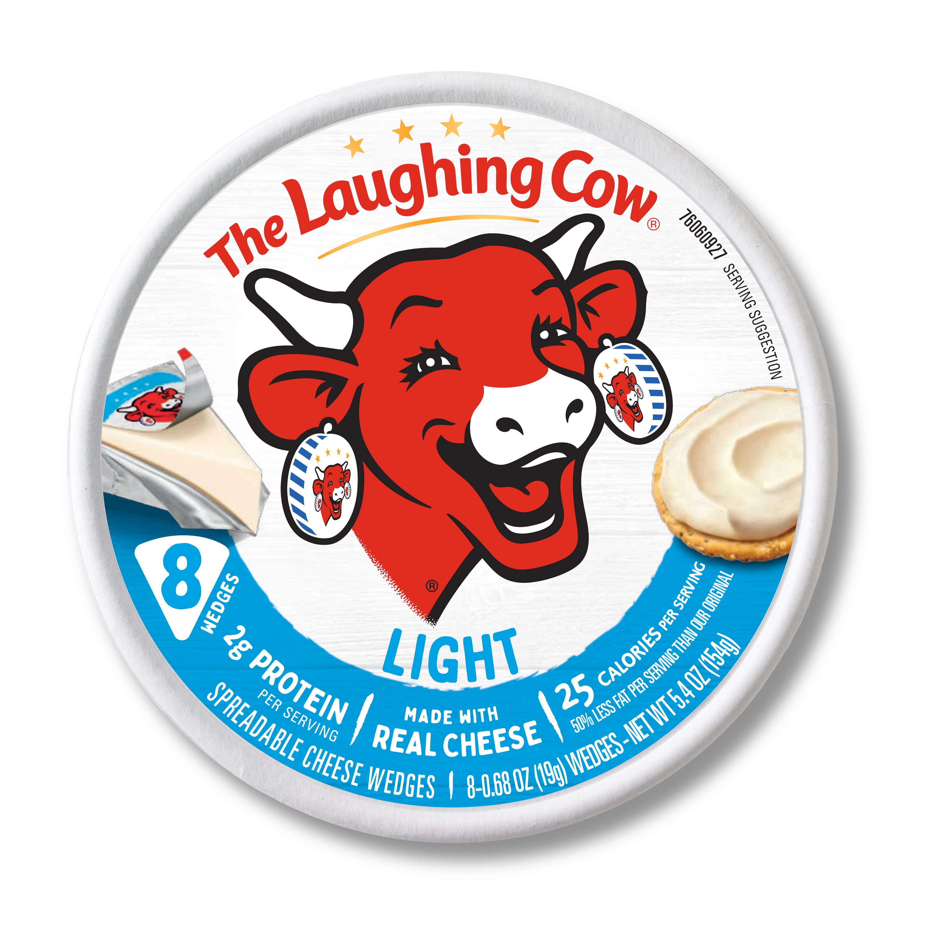 The Laughing Cow Cheese Spread Wedges Creamy Light, 8 ct Shop Cheese at HEB