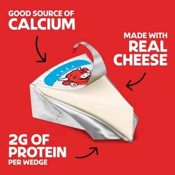 The Laughing Cow Spreadable Cheese Wedges - Creamy Light, 8ct, 5.4 oz