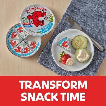 The Laughing Cow Spreadable Cheese Wedges - Creamy Light, 8ct, 5.4 oz