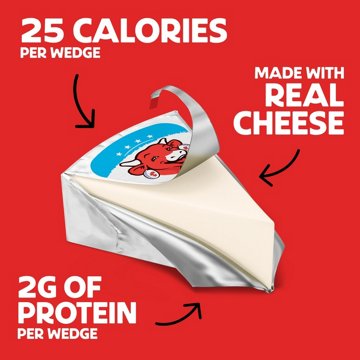 The Laughing Cow Spreadable Cheese Wedges - Creamy Light, 8ct, 5.4 oz