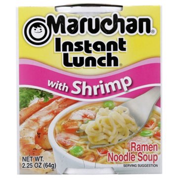 Maruchan Instant Lunch Ramen Noodle Soup with Shrimp, 2.25 oz