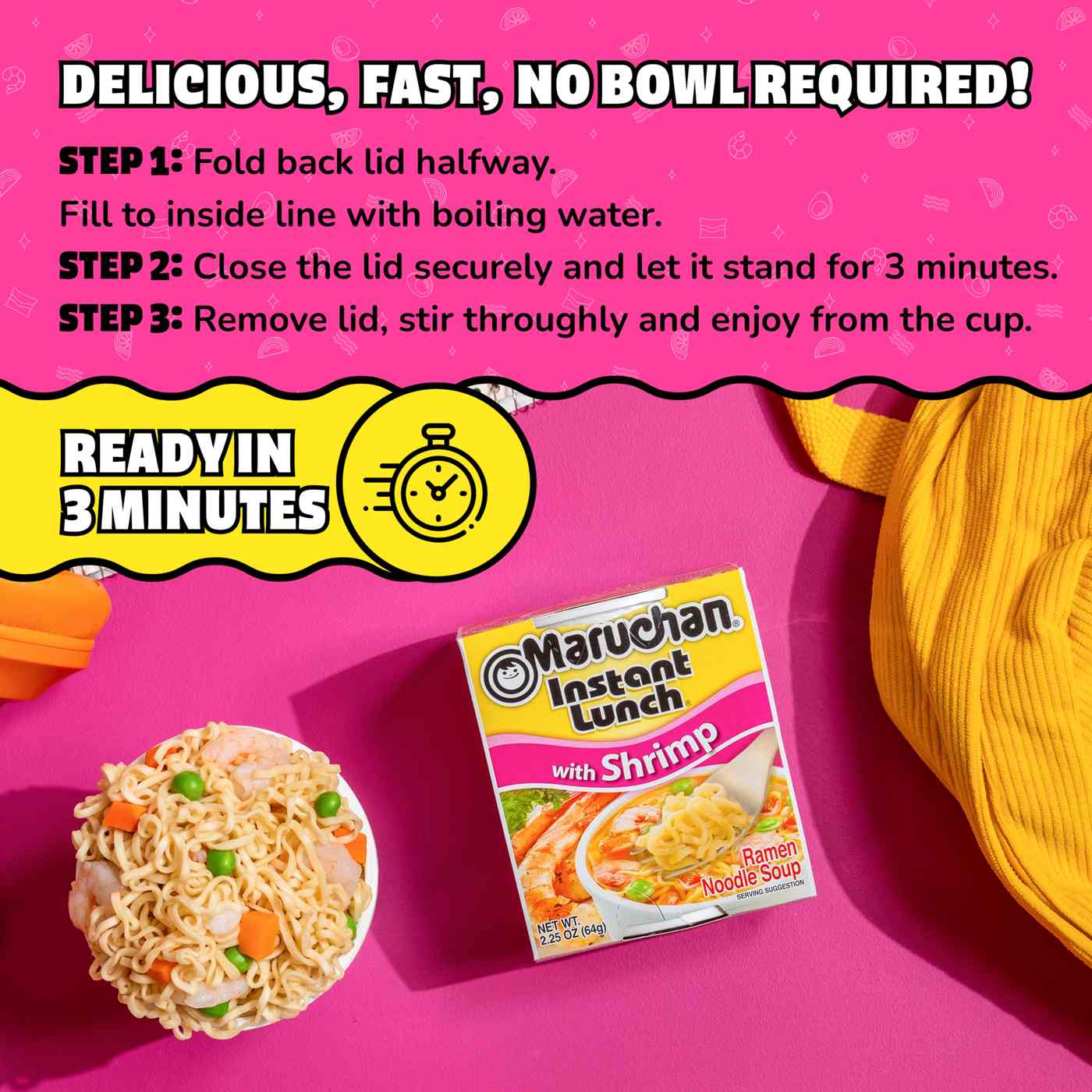 Maruchan Instant Lunch Ramen Noodle Soup with Shrimp; image 4 of 6
