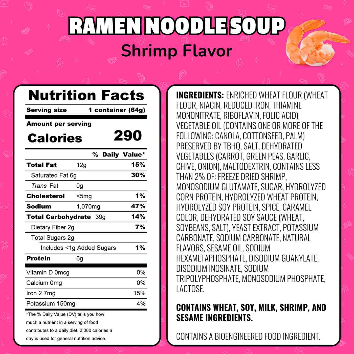 Maruchan Instant Lunch Ramen Noodle Soup with Shrimp; image 5 of 6