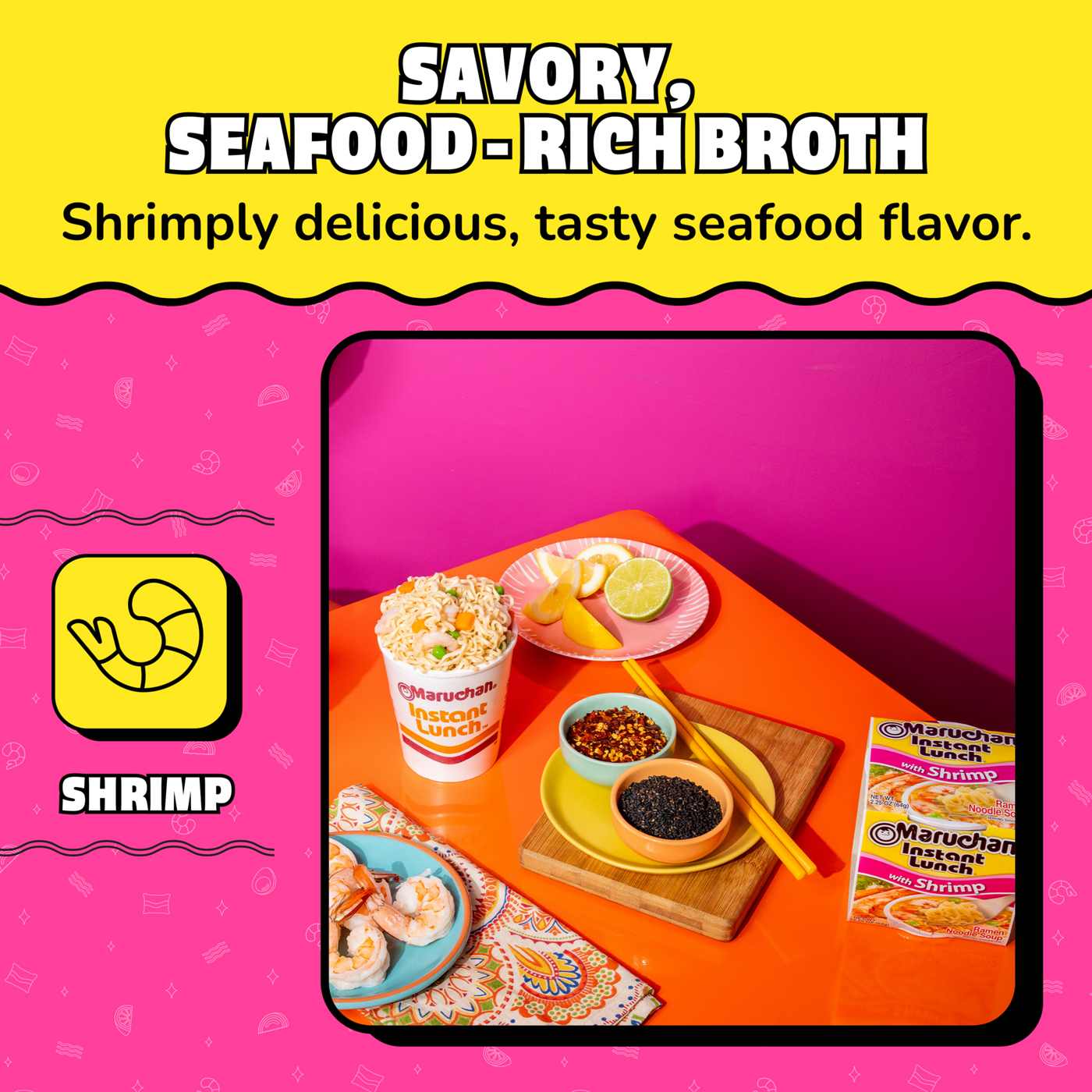 Maruchan Instant Lunch Ramen Noodle Soup with Shrimp; image 6 of 6