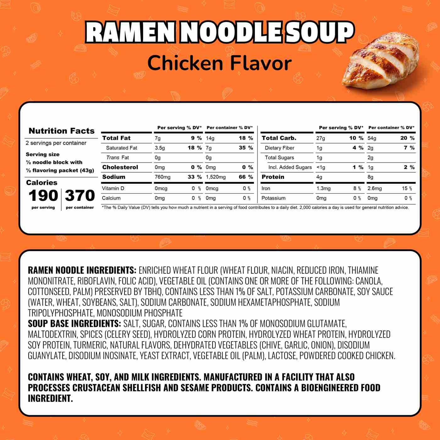 Maruchan Ramen Noodle Soup - Chicken Flavor; image 2 of 6