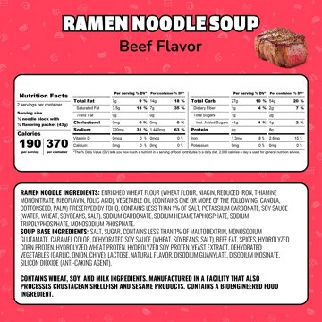 Maruchan Ramen Noodle Soup - Beef Flavor