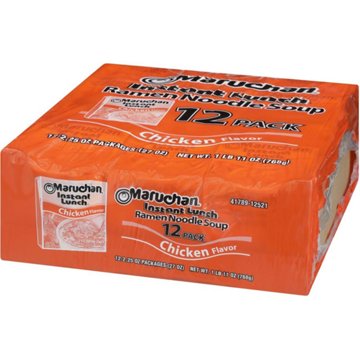 Maruchan Instant Lunch Ramen Noodle Soup Cups - Chicken Flavor, 12 ct