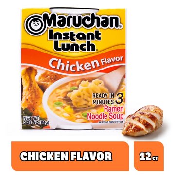 Maruchan Instant Lunch Ramen Noodle Soup Cups - Chicken Flavor, 12 ct