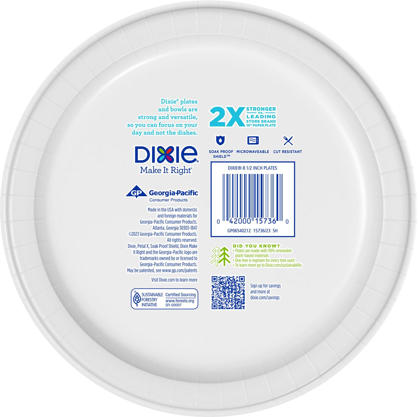 Dixie Everyday Printed 8.5 in Paper Plates; image 2 of 2